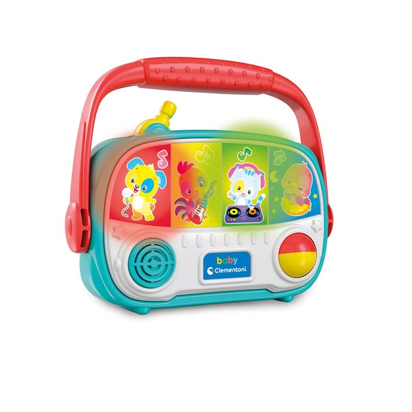 Clementoni 17439 Baby Radio Toy Early Childhood, Electronic Musical Game, Activity Centre, Children 6 Months, Multicoloured, 17439