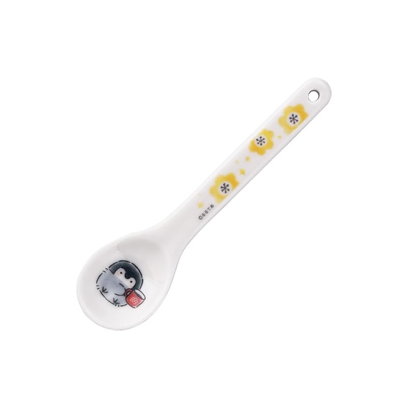 Kupen-chan Rurutea Ceramic Teaspoon, 5.1 x 1.2 inches (13 x