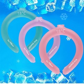 [Diako] Ice neck cooler, neck cooler, cool scarf, cool neckband, ice cold feeling cool band, domestic delivery DM Blue 2ea