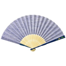 Ken Onishi Folding Fan Rib-Print Fan 9.1 inches (23 cm), Frog "Ripple" 66-135, Frog