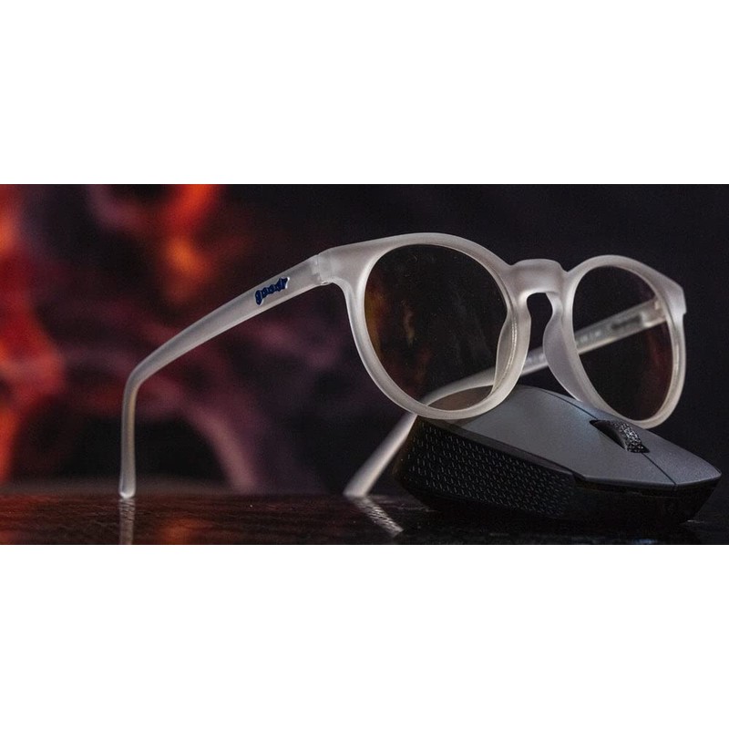 goodr Stop, Drop, and Scroll Blue Light Blocking Sunglasses, Beige