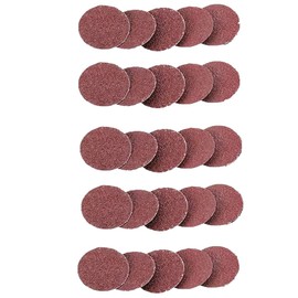25pcs 50mm Drill Sandpaper Rotary Sanding Disc 2 inch Sanding Discs Quick Change Roller Lock Sandpaper Sheet 24 Grit