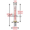 EZAUTO WRAP 20cm White Red Shift Knob Samurai Sword Alloy