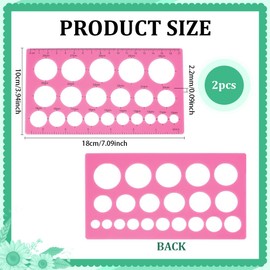 PH PandaHall 2pcs Acylic Safety Eye Attaching Tool, 10-30mm Auxiliary Tool for Attaching Safety Eyes and Washers Eye Measure Sizer Eyeball Insertion Tools for Crochet Stuffed Animal Eyes