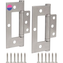 APECS Stainless Steel Hinges Foldable 304 Stainless Steel for Wooden Doors and Room Doors Door Hinge Set of 2 Model B2 INOX-100 x 70 x 2.5