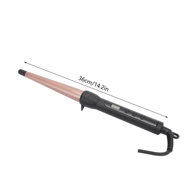 Hair Curler Electric LCD Ceramic Hair Curling Wand Rod Cone