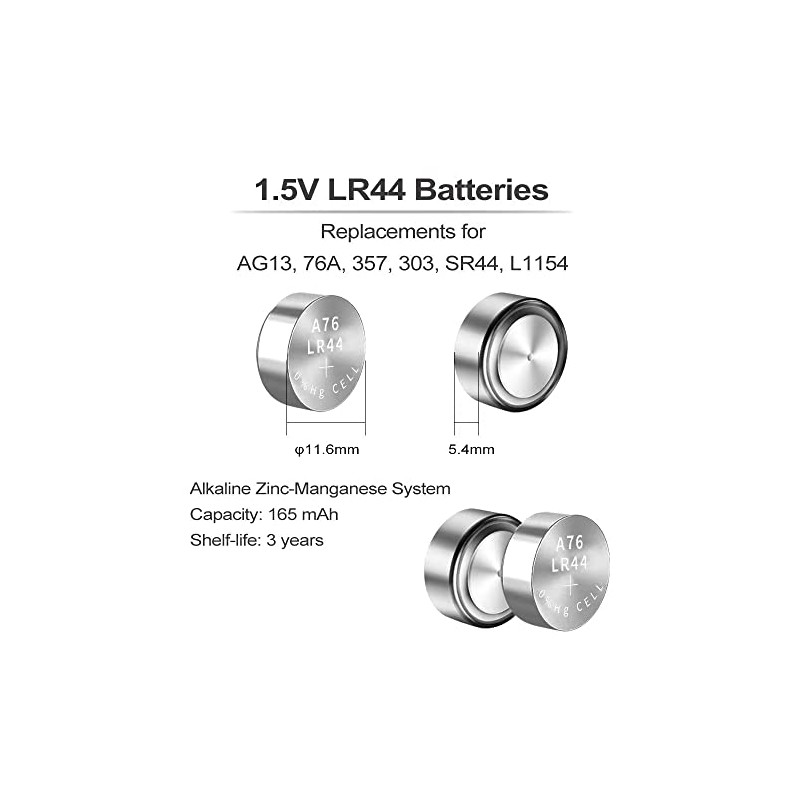 PGSONIC LR44 Battery (24pcs)
