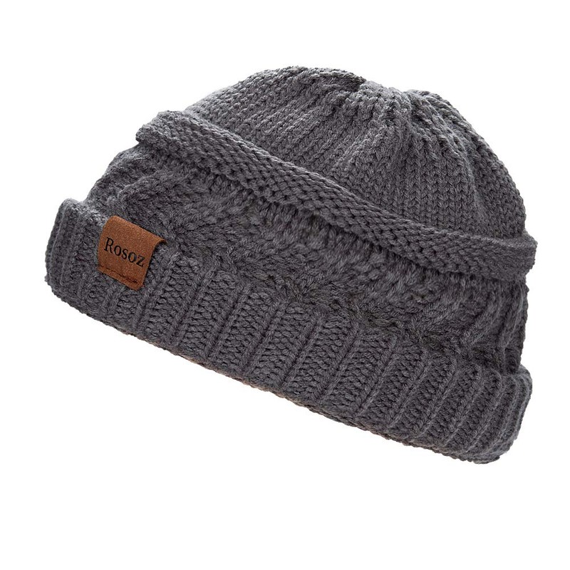 Rosoz 2 Pack Ponytail Beanie for Women,Winter Warm Beanie Tail