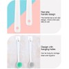 Silicone Back Scrubber for Shower, Exfoliating Body Scrubber with Handle,