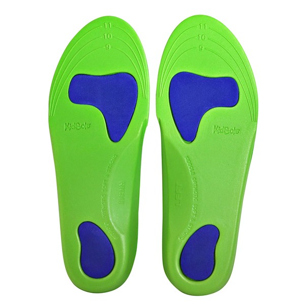 Neon Fix Sport - Plantilla ortopédica de grado premium, revolucionaria, ligera, suave y resistente, para niños activos con pies planos que necesitan soporte de arco, (18 CM) US Toddler Sizes 9-12