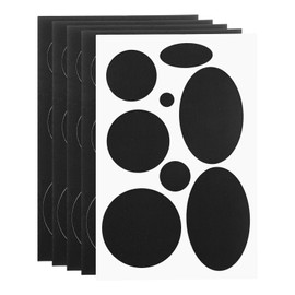 PATIKIL 5 Pack Repair Patch Kits, Fabric Self-Adhesive Patches for Down Jacket Hat Repairs Black