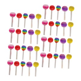 BIUDECO 100pcs Nail Charms Nail Art Accessories for Women Men Manicure Decorations Lollipop Charms