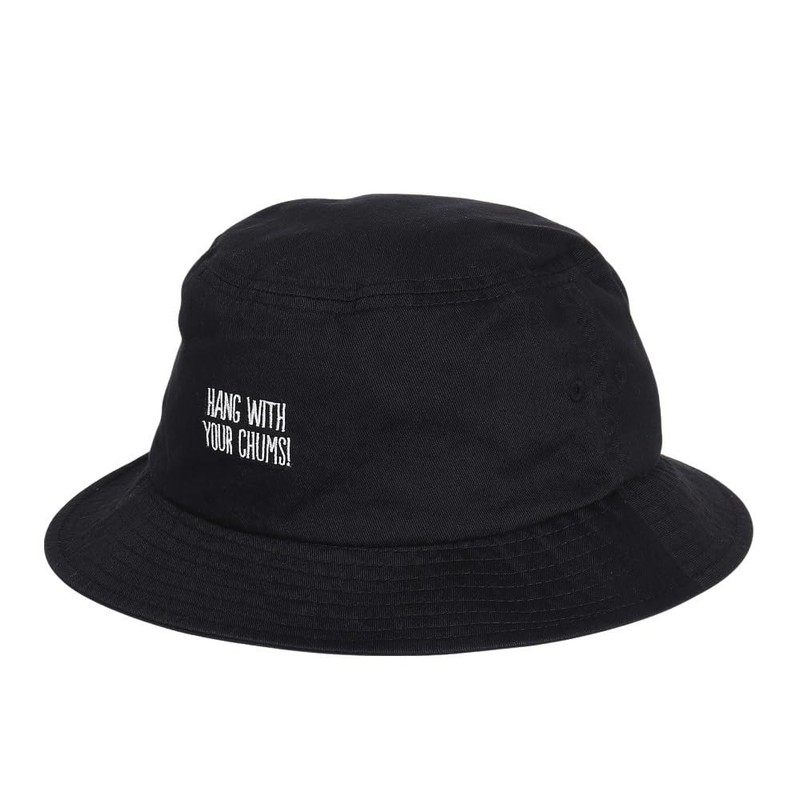 Chums Bucket Hat Embroidery Men's, Black, Free size