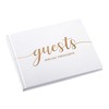 Lillian Rose White Minimalist Simple Elegant Chic Wedding Registry Guestbook