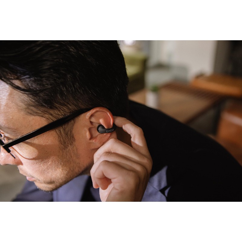 ambie Sound Earcuffs AM-TW02 (Black × Black) Ambie 2nd Generation