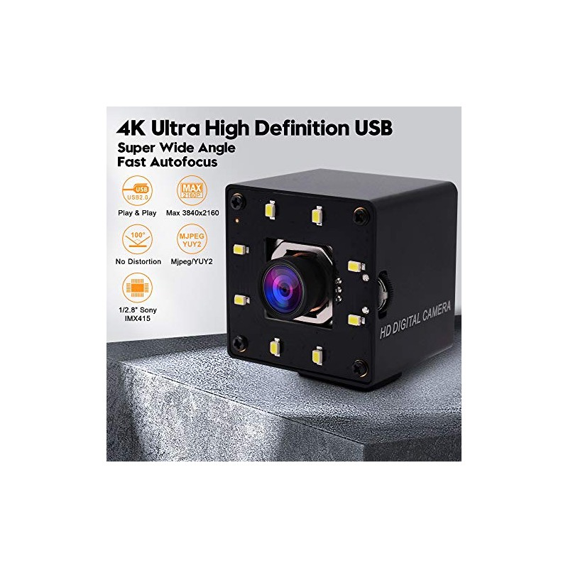 SVPRO Autofocus - Cámara USB 4K 30pfs UHD para ordenador