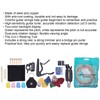 50Pcs Guitar Accessories Kit Strings Picks Capo Finger Cot Tuner