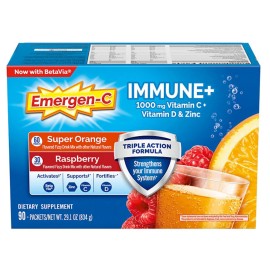 Emergen-C Immune Support Vitamin C Powder 1000mg 90ct Triple Action Drink Mix – Emergen-C
