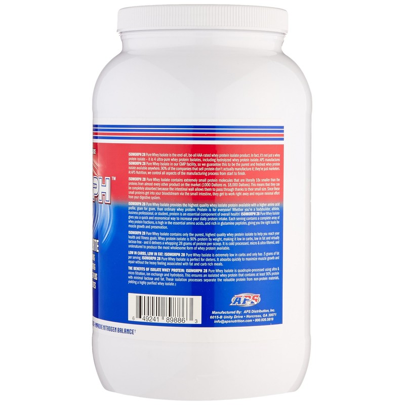 APS Nutrition IsoMorph, AAA-rated Pure/Highest Quality Whey Isolate Protein Supplement,