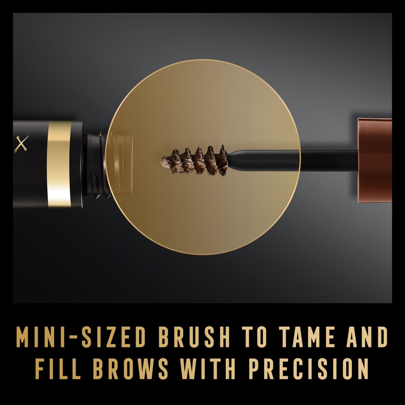 Max Factor 2000 Calorie Volumising Brow Sculpt Gel, Long-Lasting, Plumped