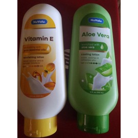 NUVALU TWO PACK NOVALU NOURISHING VITAMIN E AND COOLING ENRICHED ALOE VERA CREAM 18 OZ