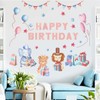 Fujitoya M0429 Wall Sticker Animals Birthday Balloons Kids Room Baby