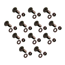 12 Cat/Bobcat Style Cutting Edge Bolts, Nuts, Washers- 5/8 x 2 1/2", 159-2953
