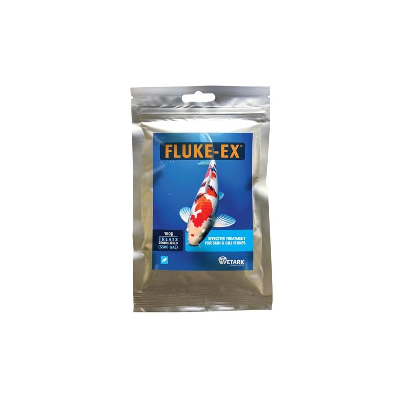 Vetark Fluke-Ex 100g Skin Gill Fish Lice Parasite Treatment
