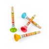 Bigjigs Toys Wooden Yellow Trumpet - Children's Musical Instrument Toys