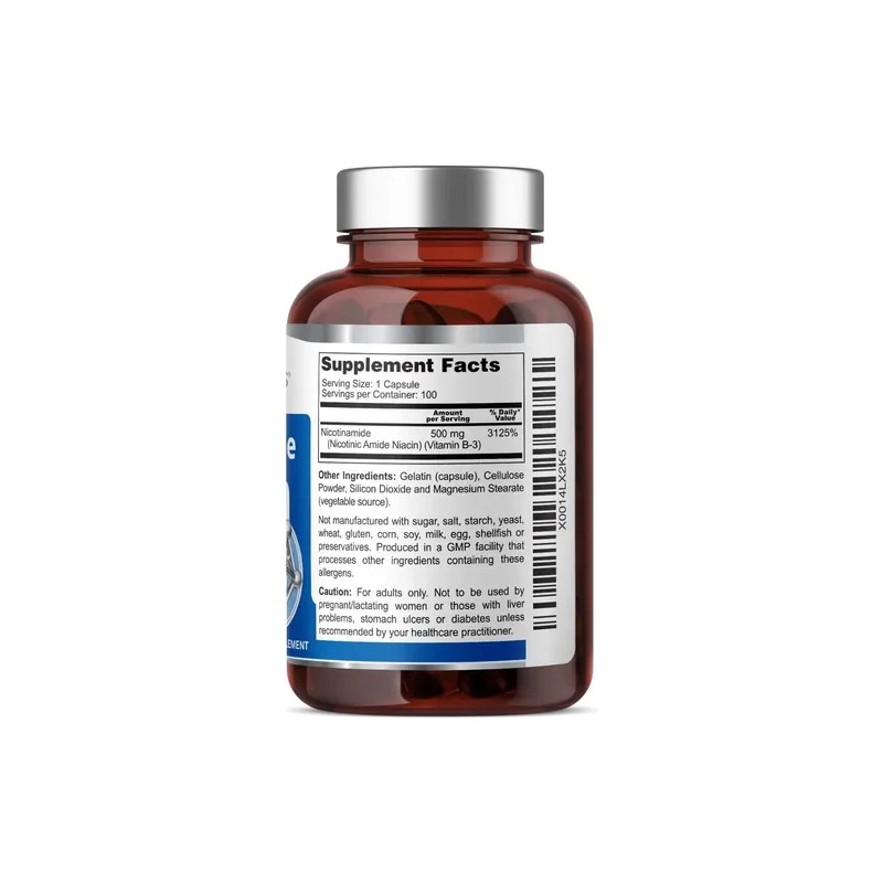Nicotinamida 500 Mg Apoya La Salud De Las Células De