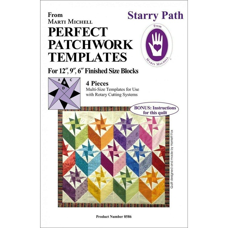 Marti Michell Starry Path Template Set-4/Pkg