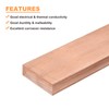 sourcing map Copper Flat Bar, 3/8" Thickness x 1-3/16" Width