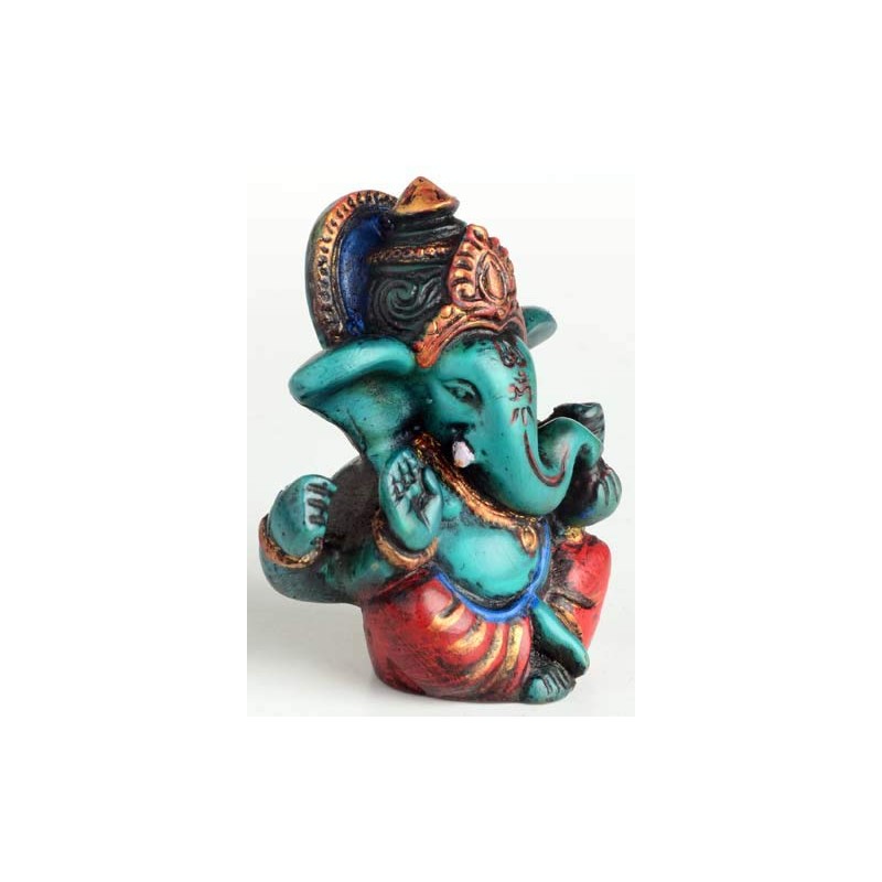 BUDDHAFIGUREN/Billy Held Ganesha Ganapati Ganesh Statue Made of Resin 6.5