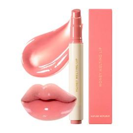 Nature Republic- LABIAL DERRETIDO EN MIEL (02 FIG) K-BEAUTY, Bálsamo, Brillo labial, Tinte, Coreano, Brillo labial, Lindo, Resplandor