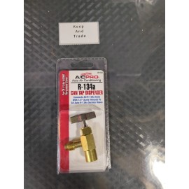 quest R-134a AC Interdynamics DV-134 Brass CAN TAP Dispensing Valve 1/2" ACME #Z8