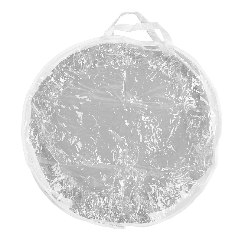 Wreath Storage Bag 60x20cm Thick PVC Reinforced Handle Double Zippers
