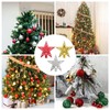 Christmas Tree Topper with Gold Glitter, Christmas Tree in Star