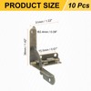 sourcing map 10Pcs Box Quadrant Hinge, 31x36mm Box Hinge Cases