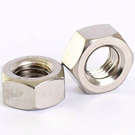 Bolt Base A2 Stainless Steel Hex Nuts M8 x 1.25 mm Thread Pitch - 10
