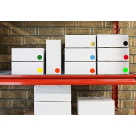 ChromaLabel 1 Inch Round Permanent Color-Code Dot Stickers, 1000 per Dispenser Box, Green