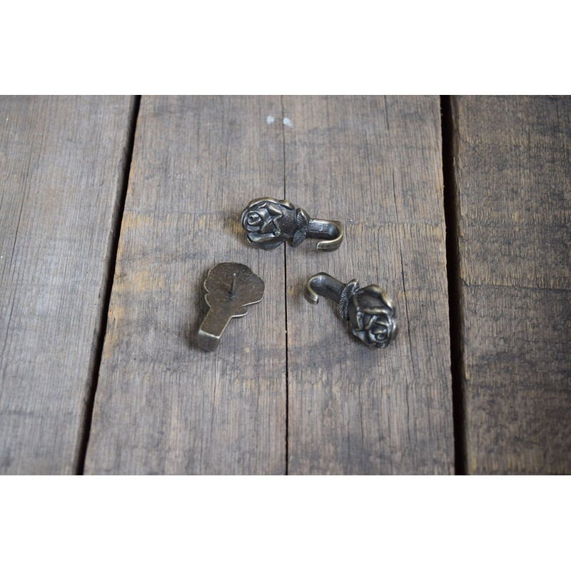 Japan Commerce Antique Pin Hook, Rose, Quantity: 25 C1498Z-AB25SF.130