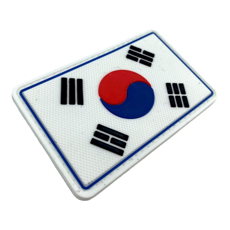 South Korea Flag Airsoft Velcro PVC Patch