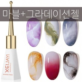 The Roman Marble Gradient Blooming Gel Nail Polish, 1 piece, 10g, transparent / 더로만 마블 그라데이션 블루밍 젤네일 폴리쉬, 1개, 10g, 투명