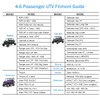 UTV Cover Waterproof Heavy Duty 4-6 Seater Cover Black Oxford