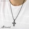 555Jewelry Stainless Steel Celtic Cross Necklace 16" - 24" Chain,
