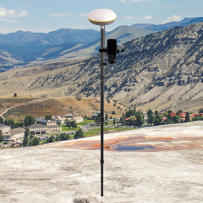 Fancyall Aluminum Telescopic GPS Rover Rod, 5FT/1.5M GPS Pole for