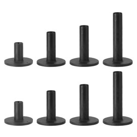 PATIKIL Rubber Golf Tee, 4 Pcs Mix Size Golf Practice Tees Training Driving Range Tee Stable Golf Ball Holder for Outdoor Indoor Hitting Mat, Black