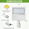 150W LED Shoebox Pole Light for Parking Lots - White