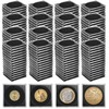 Axigundaone 100 Pcs Coin Collection Cases with Sponges, Silver Coin