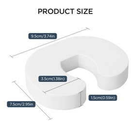 Romon Clamp Protection for Doors, Pack of 8 Door Stoppers Door Clamp Protection Door Stopper Latch Door Protection Children Safety Finger Clamp Protection Baby Made of EVA Foam, Door Stopper Foam Pets